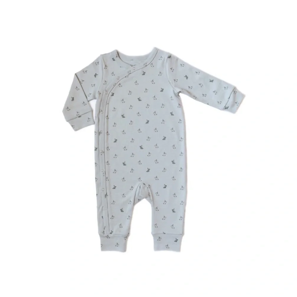 New🌟Pehr-Front Snap Kimono Romper-Hatchling Bunny